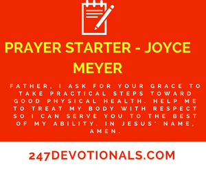 PRAYER STARTER - JOYCE MEYER