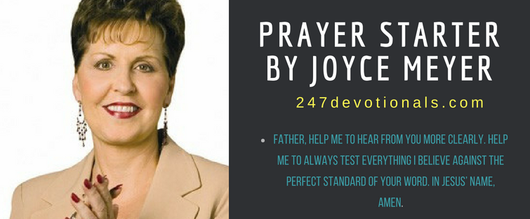 Prayer Starter Joyce Meyer