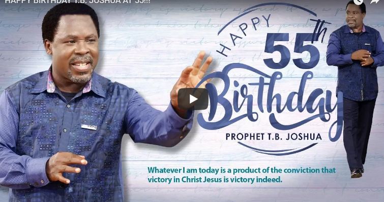 Prophet TB Joshua at 55