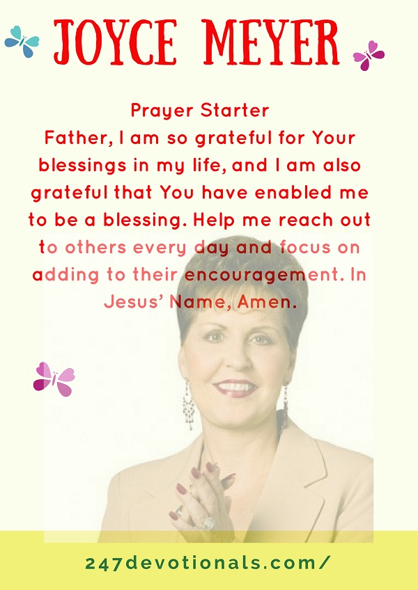 Prayer Starter Joyce Meyer