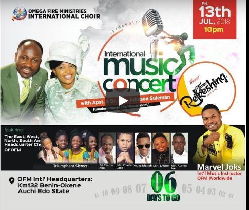 OFM Int'l music Concert Live With Apostle Johnson Suleman