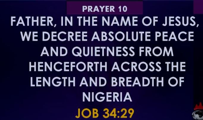 Prayer 10 for Recovery of peace