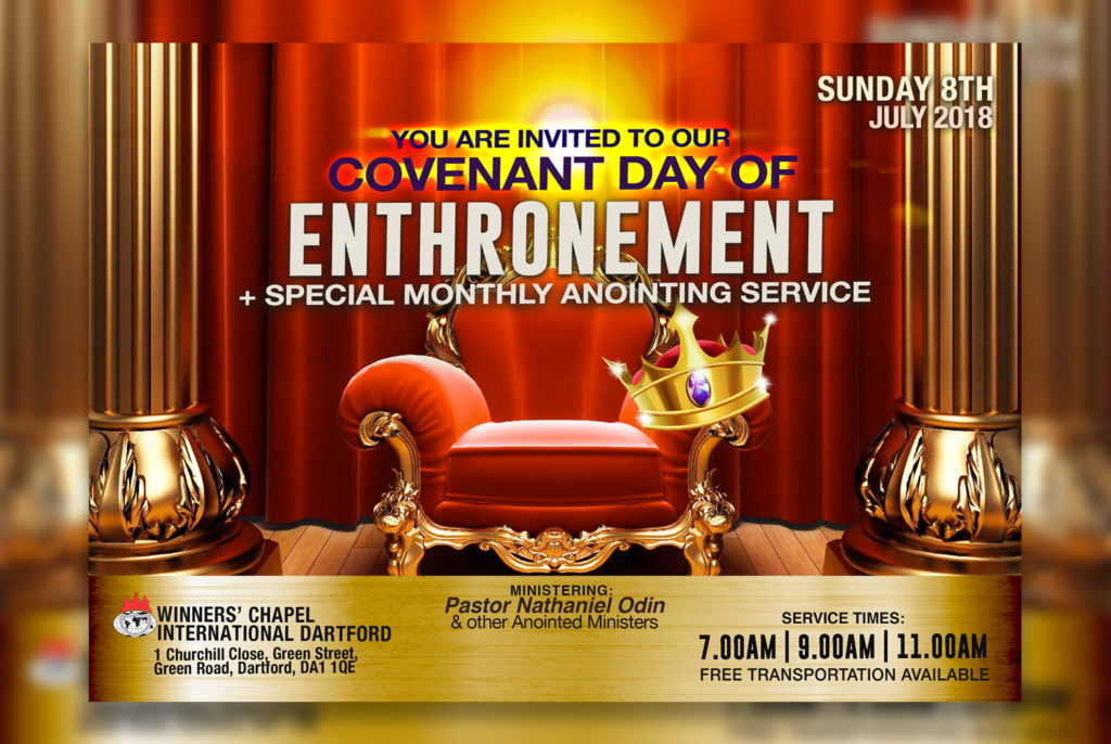 Winners Church Covenant Day of Enthronement July 8, 2018 Datford
