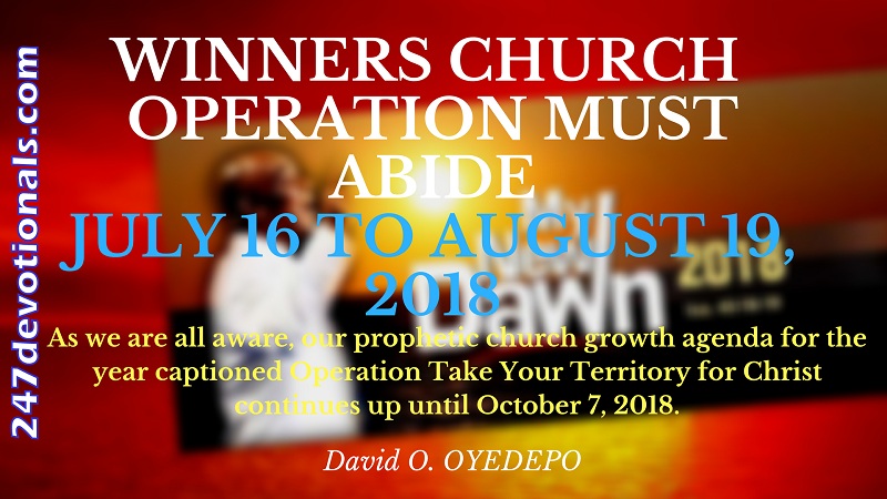 Winners Operation Must Abide