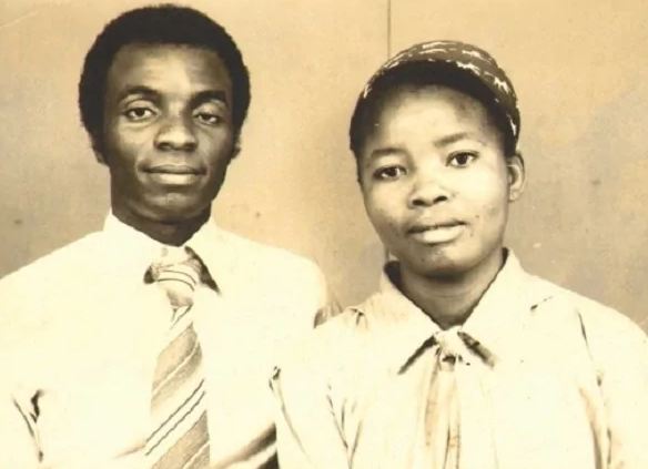 An adorable photo of a much younger David Oyedepo and wife 247dvotionals.com-
