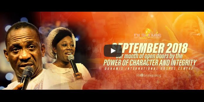 Dr Paul Enenche SEPTEMBER 2018 PRESERVATION AND POWER
