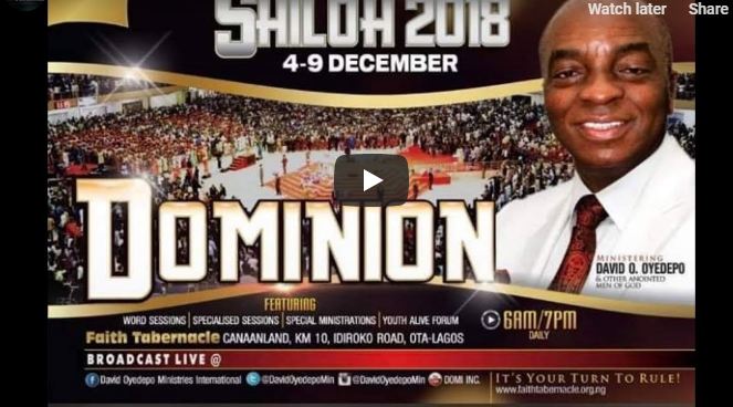 SHILOH 2018 Live broadcast from Canaan Land