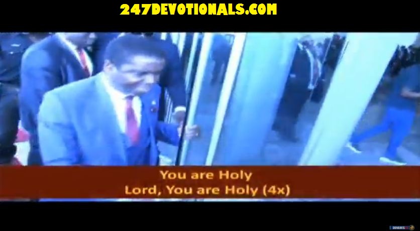 Bishop Abioye anointing Glory Dome Doors