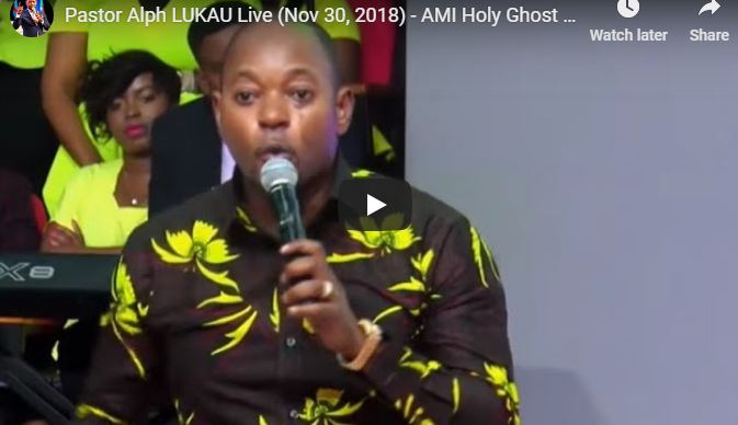 Pastor Alph LUKAU Live Nov 30 2018