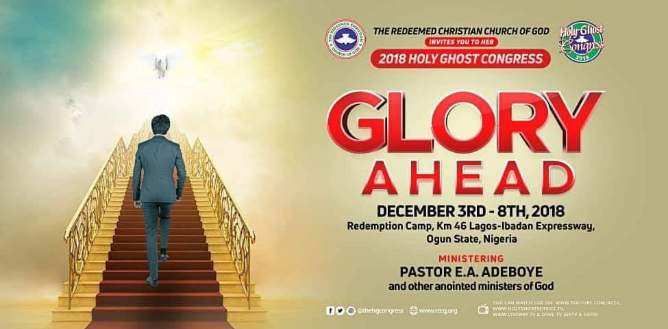 Prog RCCG 2018 December Holy Ghost Congress time