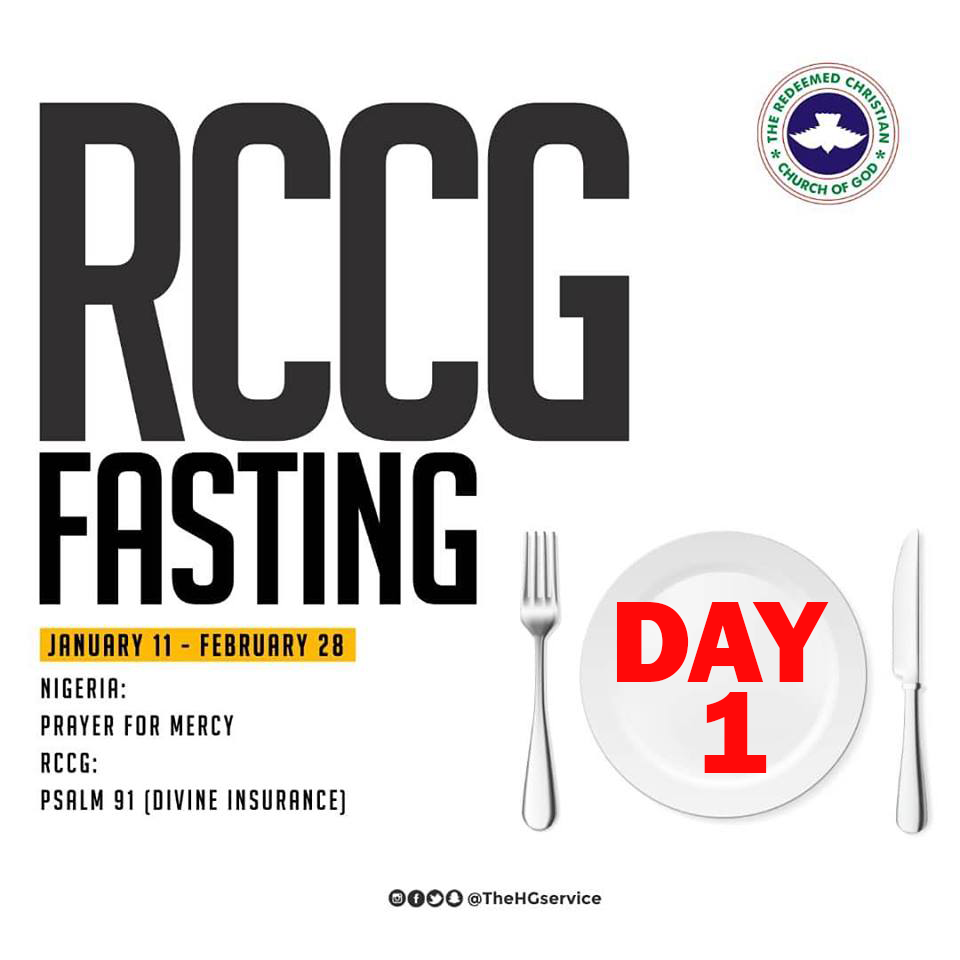  Day 1 RCCG 2019 Fasting Prayer Points