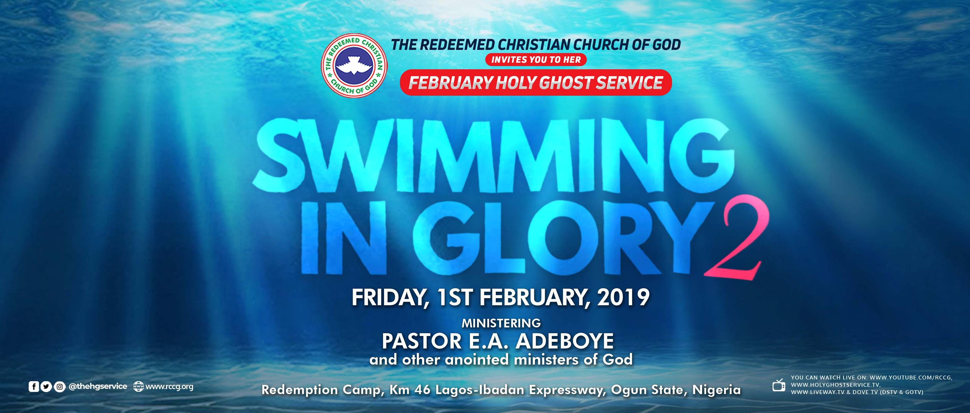 RCCG February 2019 Holy Ghost Service Swimming In Glory 2
