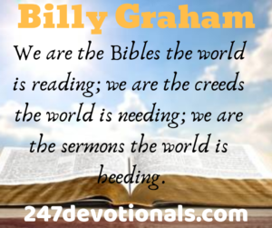 Billy Graham devotion