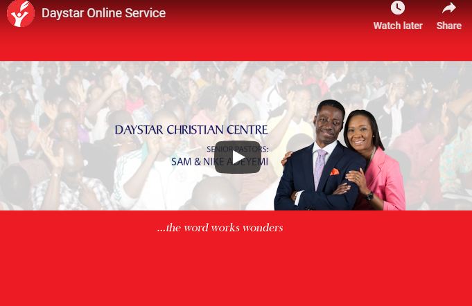 Daystar Online Sunday Service 25 November today