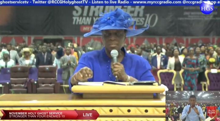 Folu Adeboye Prayer for Nigeria at Novenmber Holy Ghost Service