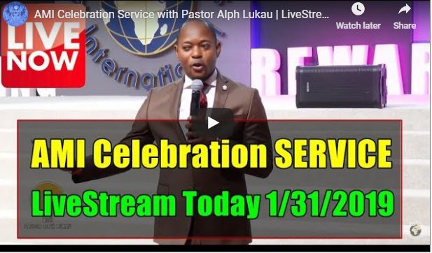 Pastor Alph LUKAU Live (Jan 31 2019)