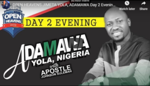 JIMETA YOLA ADAMAWA Day 2 Evening With Apostle Johnson Suleman