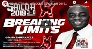 Shiloh 2019 Live Streaming Programme Schedule
