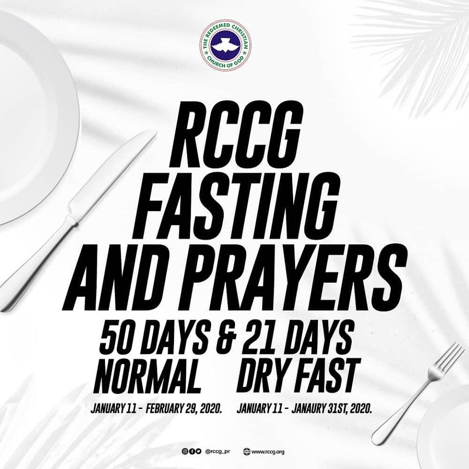 The RCCG 50 Days Fasting and Prayers 2020 Daily Inspirational devotionals