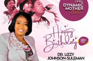 HAPPY BIRTHDAY Dr. Lizzy Johnson-Suleman