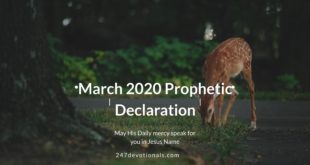 RCCG March 1 2020 Prophetic Declaration