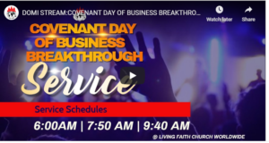 David Oyedepo COVENANT DAY OF BUSINESS BREAKTHROUGHS