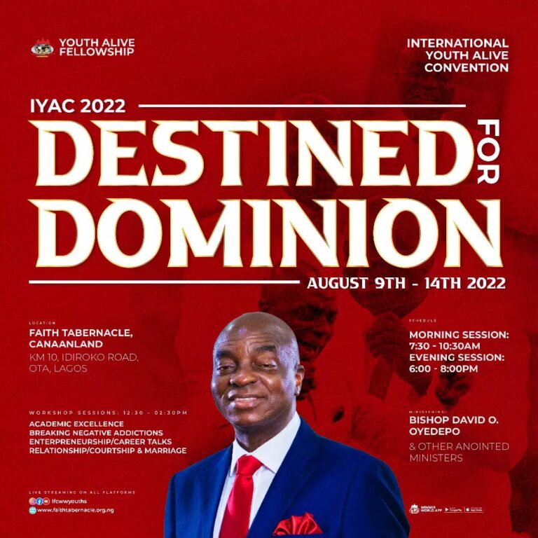 IYAC 2022 Live Winners Church Daily Inspirational devotionals