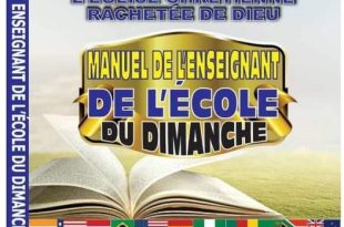 FRENCH RCCG SUNDAY SCHOOL TEACHER'S MANUAL